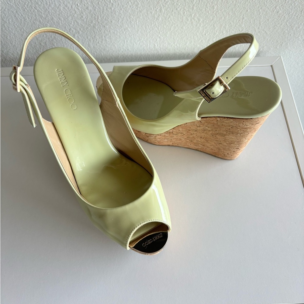 Jimmy Choo cork wedges